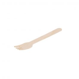 Kuchengabeln Holz 14 cm mit organischer Beschichtung (1000 Stück) [GB-DSE06298]