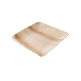 Quadratischer Teller Palmblatt 18x18 cm (200 Stück) [GB-DTW05348]