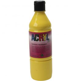 Acrylfarbe, Primärgelb, 500 ml/ 1 Fl. [HOB-636015]
