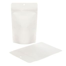 Öko Standbodenbeutel Kraft/Bioplastik Weiß 113 Gramm | 13x7.9x20.6cm (100 Stück) [ZBGEK3W]