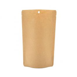 Öko Standbodenbeutel Kraft 113 Gramm | 13x7.9x20.6cm (100 Stück) [SUPEK3]