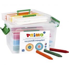 PRIMO Wachsmalstifte, Sortierte Farben, 12x12 Stk/ 1 Pck [HOB-410245]