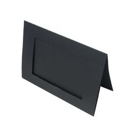 Glückwunschkarten Schwarz mit 8.5x13.7cm Fenster - Außengröße für 10x15 Druck (25 Stück) [PJ02112]