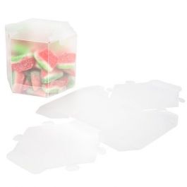 Klarsichtschachteln Hexagon 8.9x8.9x7.6cm Gefrostet (25 Stück) [FS352F]