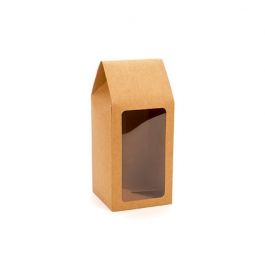 Pappschachteln mit Fenster 8.9x8.9x21.6cm (25 Stück) [FS321]
