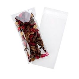 Umweltfreundliche Klappenbeutel Bioplastik 11.7x24.8cm Transparent (100 Stück) [GC4X9]