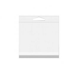 Headerbeutel Transparent 18.3x17.9cm Wiederverschließbar (100 Stück) [HB7X7SM]