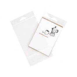 Headerbeutel Transparent 10.3x13.7cm Wiederverschließbar (100 Stück) [HB4B1]