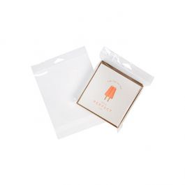 Headerbeutel Transparent 15.9x15.9cm Wiederverschließbar (100 Stück) [HB66]