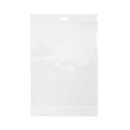 Headerbeutel Transparent 18.9x23.5cm Wiederverschließbar (100 Stück) [HB79]
