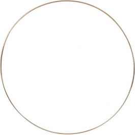 Metallring, D: 30 cm, Stärke: 3 mm, Gold, 1Stck. [HOB52429]