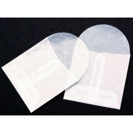 Umschläge aus Pergamentpapier 5x5cm (100 Stück) [G2]