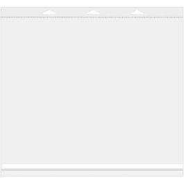 Headerbeutel Transparent 42.9x34.1cm Wiederverschließbar (100 Stück) [HB16X13]