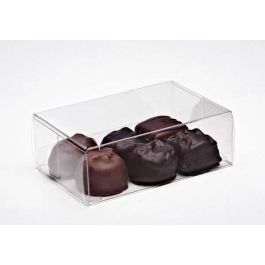 Klarsichtschachteln für Pralinen 7x3.7x10.5cm Lebensmittelecht (25 Stück) [FPB229]