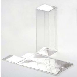 Klarsichtschachteln 4.1x4.1x12.7cm mit Automatikboden (25 Stück) [PLB34]