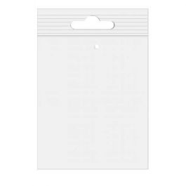 Druckverschlußbeutel 10 x 12,5cm mit Euroloch + Luftloch, Super klare PP 50 Mikron (100 St) [ZE45V]