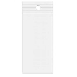Druckverschlussbeutel mit Aufhängeloch 6.5x18cm Transparent PP 50 Mikron (100 Stück) [ZR2H7]
