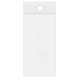 Druckverschlussbeutel mit Aufhängeloch 7x25.5cm Transparent PP 50 Mikron (100 Stück) [ZR23Q10]