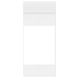 Druckverschlussbeutel mit Schreibfeld 10x20,5cm PE 50 Mikron (100 Stück) [2WE48]