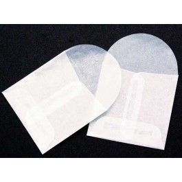Pergamentpapier Umschläge 5.5x5.5cm (100 Stück) [G8]