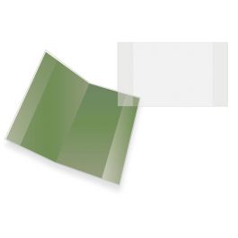 Transparente Doppeltaschen für Grußkarten Umweltfreundlich 17x24.8cm (100 Stück) [GCJA6]