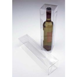 Klarsichtschachteln für Flaschen Transparent 8,6x8,6x32,1cm (25 Stück) [PLB176]