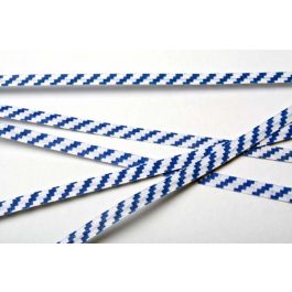 Verschluss-Streifen 10.2x0.4cm Papier Weiß/Blau gestreift (1,000 Stück) [TT4WBS]