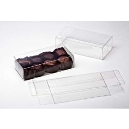 Klarsichtschachteln für 8 Pralinen 7x3.7x14cm (25 Stück) [FPB230]