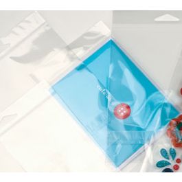 Headerbeutel Transparent 6.4x8.9cm mit Schutzverschluss (100 Stück) [HB2PC]