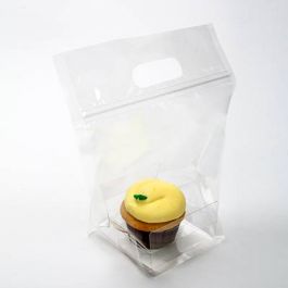 Cupcake Tragetaschen mit Verschluss für 1 Stück (+ Einsatz) (100 Stück) [CZHB4]
