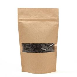 Standbodenbeutel Kraft 13x7x20.5cm | 110 Gramm (100 Stück) [ZBGW3K]