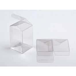 Klarsichtschachteln 10.2x10.2x15.2cm mit Automatikboden (25 Stück) [PLB138]