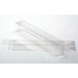 Klarsichtschachteln 7.6x7.6x30.5cm mit Automatikboden (25 Stück) [PLB90]