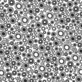 Kraftpapier Weiß auf Rolle | Kreise (1 Rolle) [FP-IO1805]