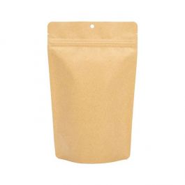 Standbodenbeutel Kraft 14.9x8.9x23.2cm mit Aufhängeloch (100 Stück) [ZBGSK7H]