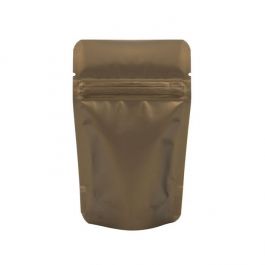 Standbodenbeutel Bronze 8x5x13cm | 28 Gramm (100 Stück) [ZBGM1BZ]