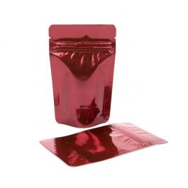 Standbodenbeutel Rot 10.2x6x15.2cm | 57 Gramm (100 Stück) [ZBGM2R]