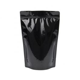 Standbodenbeutel Schwarz 23x12x34.5cm | 900 Gramm (100 Stück) [ZBGM6B]