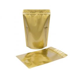 Standbodenbeutel Gold 23x12x34.5cm | 900 Gramm (100 Stück) [ZBGM6G]