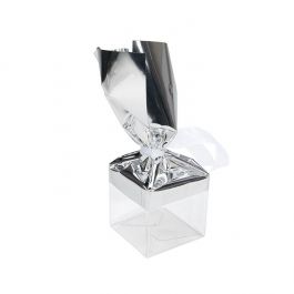 Folientopper Metallic Silber 12,7x22,9 cm (25 Stück) [MT1S]