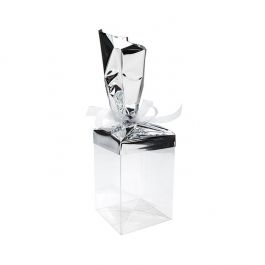 Folientopper Metallic Silber 22,9x43,2 cm (25 Stück) [MT3S]