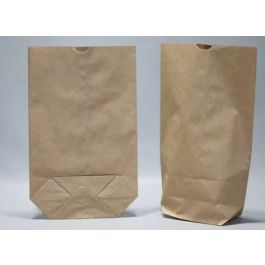 Kreuzbodenbeutel Kraft 26x36.5cm | Inhalt 3kg- 1-Lagig Braun 70g/m² (100 Stück) [PAK2615]
