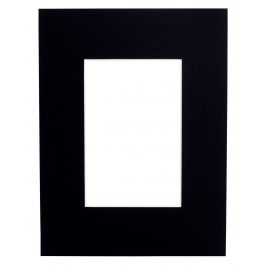 Passepartouts 413 Schwarz 20x30cm mit 12x17cm Ausschnitt (5 Stück) [MA-7441320301]