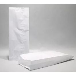 Papierbeutel Weiß 11x5.5x24cm mit Seitenfalten | Inhalt 1kg Zellulose 35g/m² (100 Stück) [PAV1114]