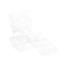 Klarsichtschachteln 10.2x10.2x7.6 cm mit Automatikboden (25 Stück) [PLB333]