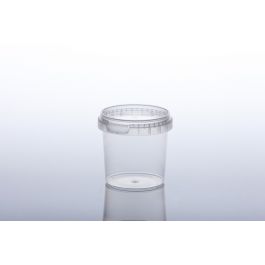 Einwegbehälter Verschließbar Ø6.9x8.4cm Rund PP Transparent (1044 Stück) [RD-440064]