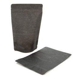 Standbodenbeutel Reispapier Schwarz 14.9x8.9x23.2cm | 310 Gramm (100 Stück) [ZBGR7SB]