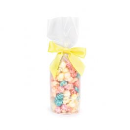 Frosted Plastikbeutel Runde Boden 7x25,4 cm mit Bodenblatt (50 Stück) [RPBGF2]