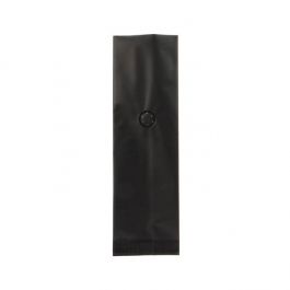 Kaffeebeutel Mattschwarz mit Ventil 8.5x6.5x33cm | 450 Gramm (50 Stück) [SGC2BM]