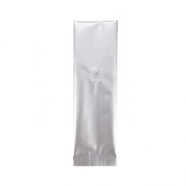 Kaffeebeutel Silber mit Ventil 8.5x6.5x33cm | 450 Gramm (50 Stück) [SGC2S]